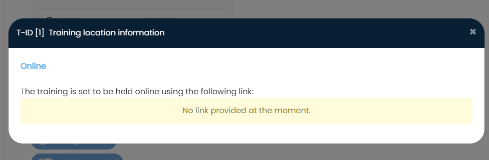 Training Portal Location