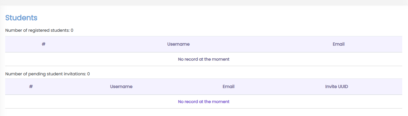 VPE Student Information
